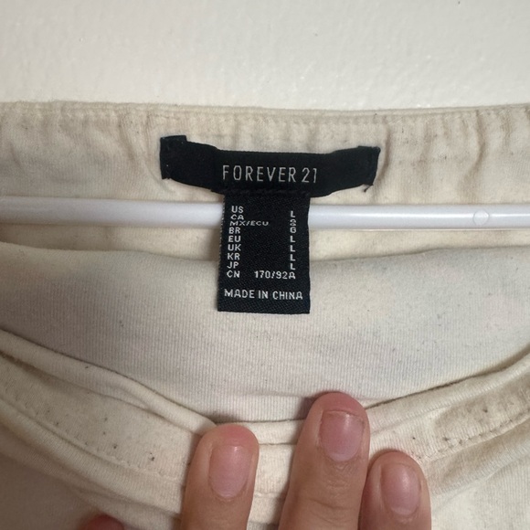 Forever 21 Cream Tube Top with Star Detail - Picture 3 of 3